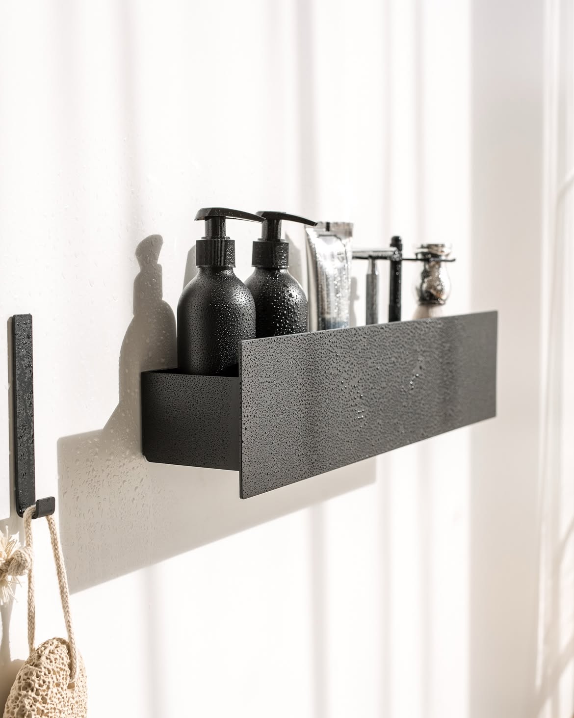 Repisa de ducha SteelHome - Negro 9005