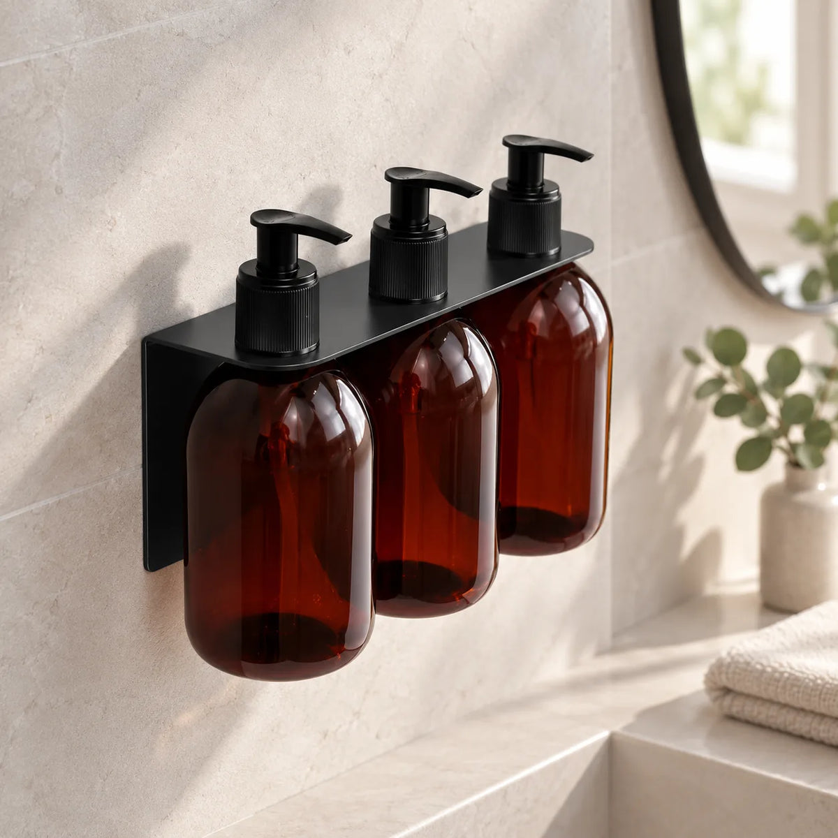 organizador de ducha trio con dispensadores